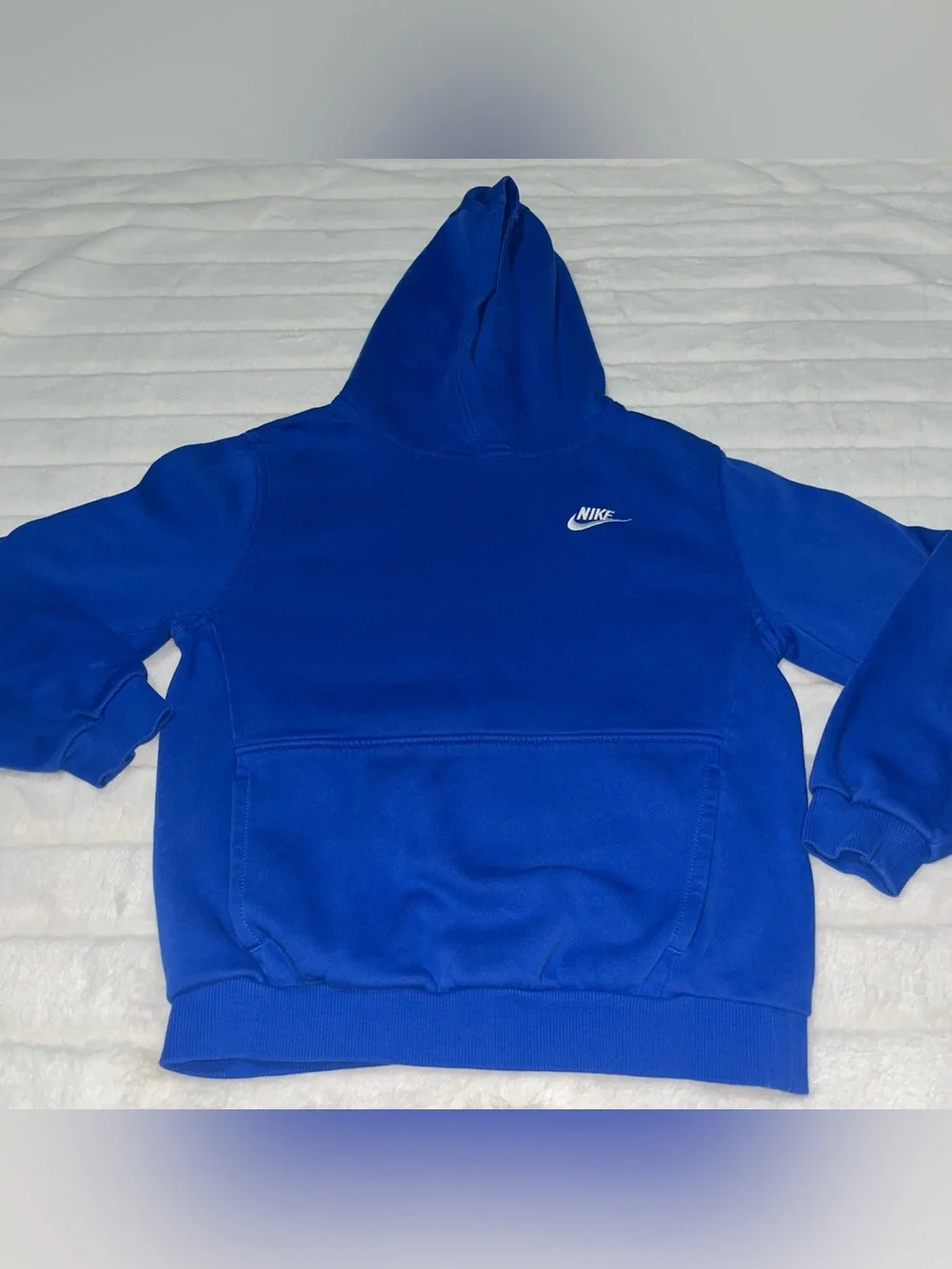 Nike Royal Blue Pullover Hoodie - Kids